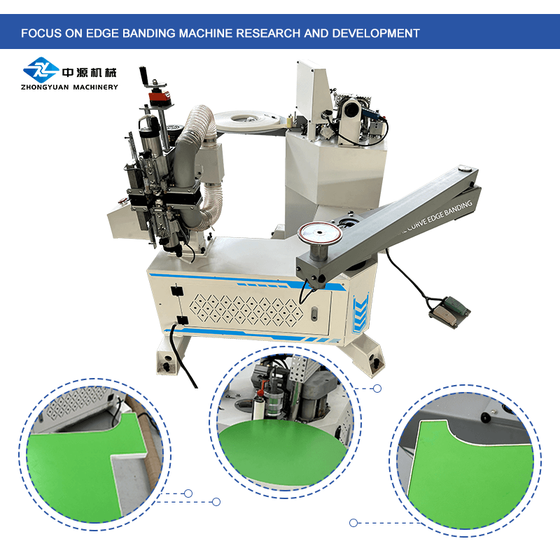 Woodworking Edge Banding And Trimming All-in-one Machine for Furniture Manufacturing