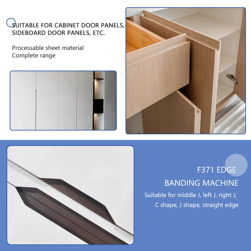 F371 Half Pass J C Shapes Fully Automatic Soft Forming Edge Banding Machine