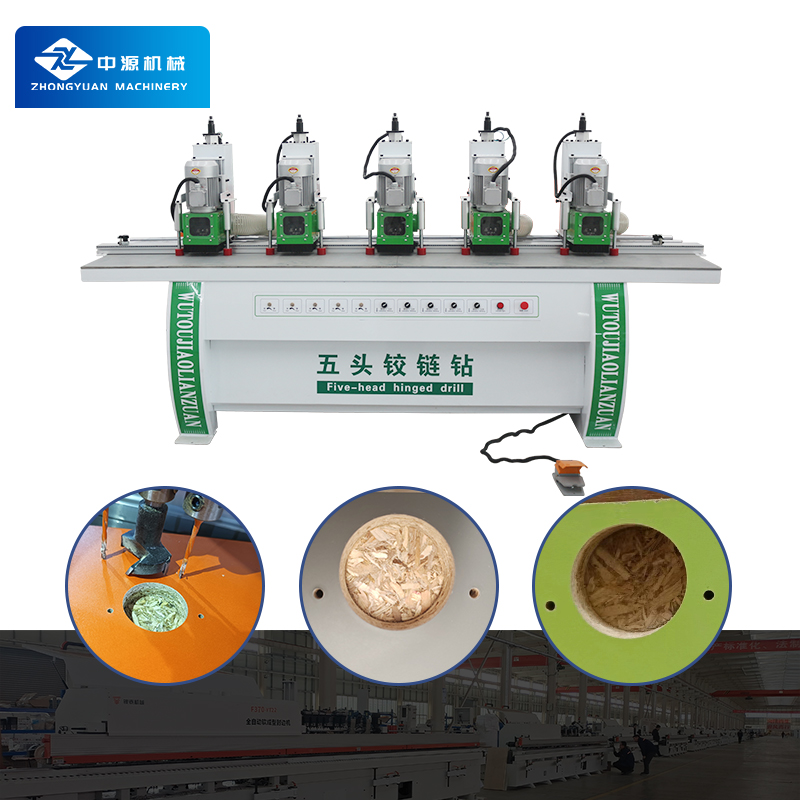 Woodworking Hinge Drilling Machine Wood Boring Machine With Multi-head For Furniture Board