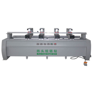 High-precision Woodworking 4 Heads Dust-free Hinge Drilling Machine