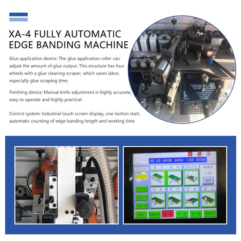 Efficient Woodworking Panel Furniture Fully Automatic Edge Banding Machine