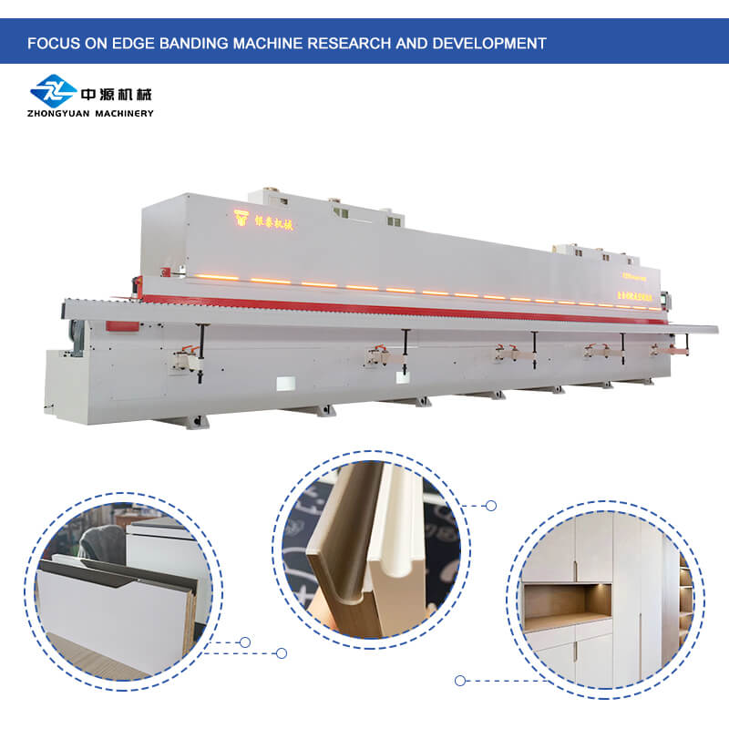 F371 Half Pass J C Shapes Fully Automatic Soft Forming Edge Banding Machine