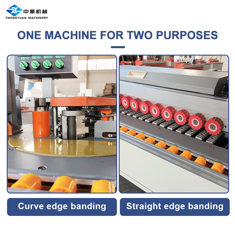 Curve And Straight Line Woodworking Full Automatic Edge Banding Machine with Trimming Buffing Polishing for Home And Factory