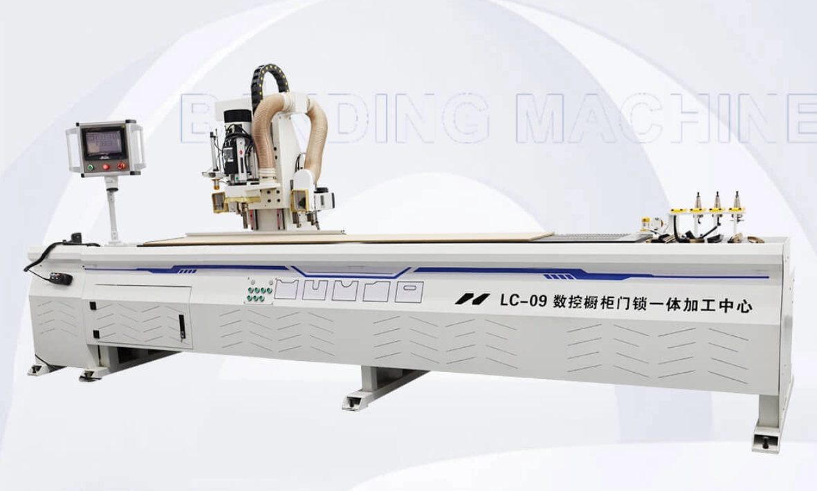 Image of a CNC machine in operation, with a focus on precision cutting and machining processes.