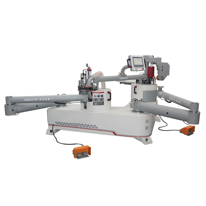 Double-arm Fully Automatic Curve Edge Banding And Trimming All-in-one Machine for Furniture Manufacturing