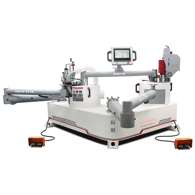 Double-arm Fully Automatic Curve Edge Banding And Trimming All-in-one Machine for Furniture Manufacturing