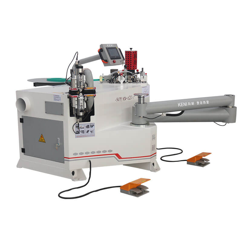 KN-620-3 Folding Arm Curve Edge Banding And Trimming All-In-One Machine