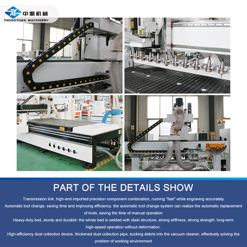 1325 ATC CNC Wood Router Machine with Disc Tool Changer