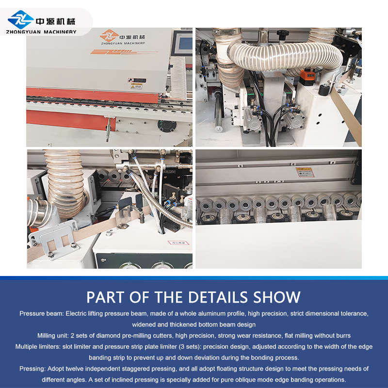 471X Fully Automatic 45 Degree Bevel And Straight Edge Three-in-one Edge Banding Machine