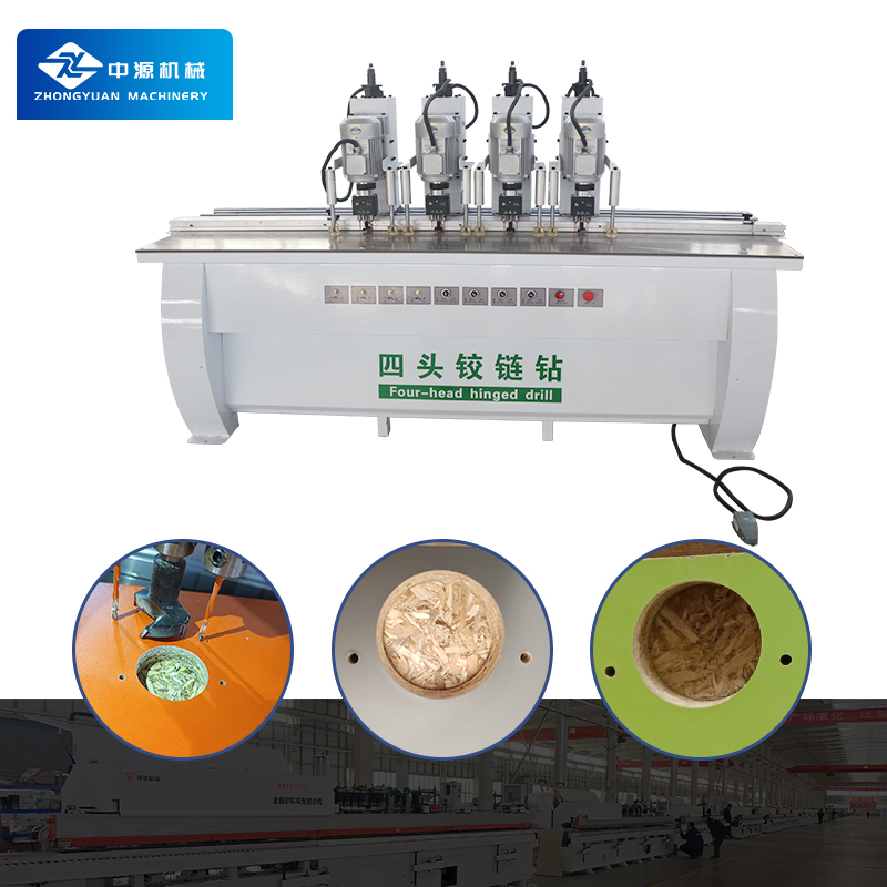 Woodworking Hinge Drilling Machine Wood Boring Machine With Multi-head For Furniture Board